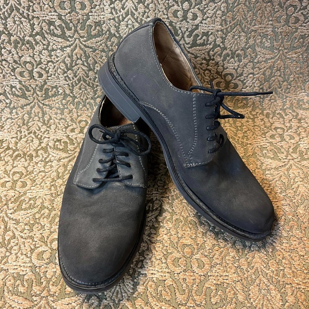 Dexter Comfort Grey Suede Leather Plain Toe Oxford Shoe Mens 7.5‎
